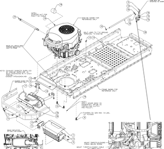 Engine Accessories Diagram and Parts List for RZT-S54KH (17ARCBDA056)(2016) Cub Cadet Lawn Tractor